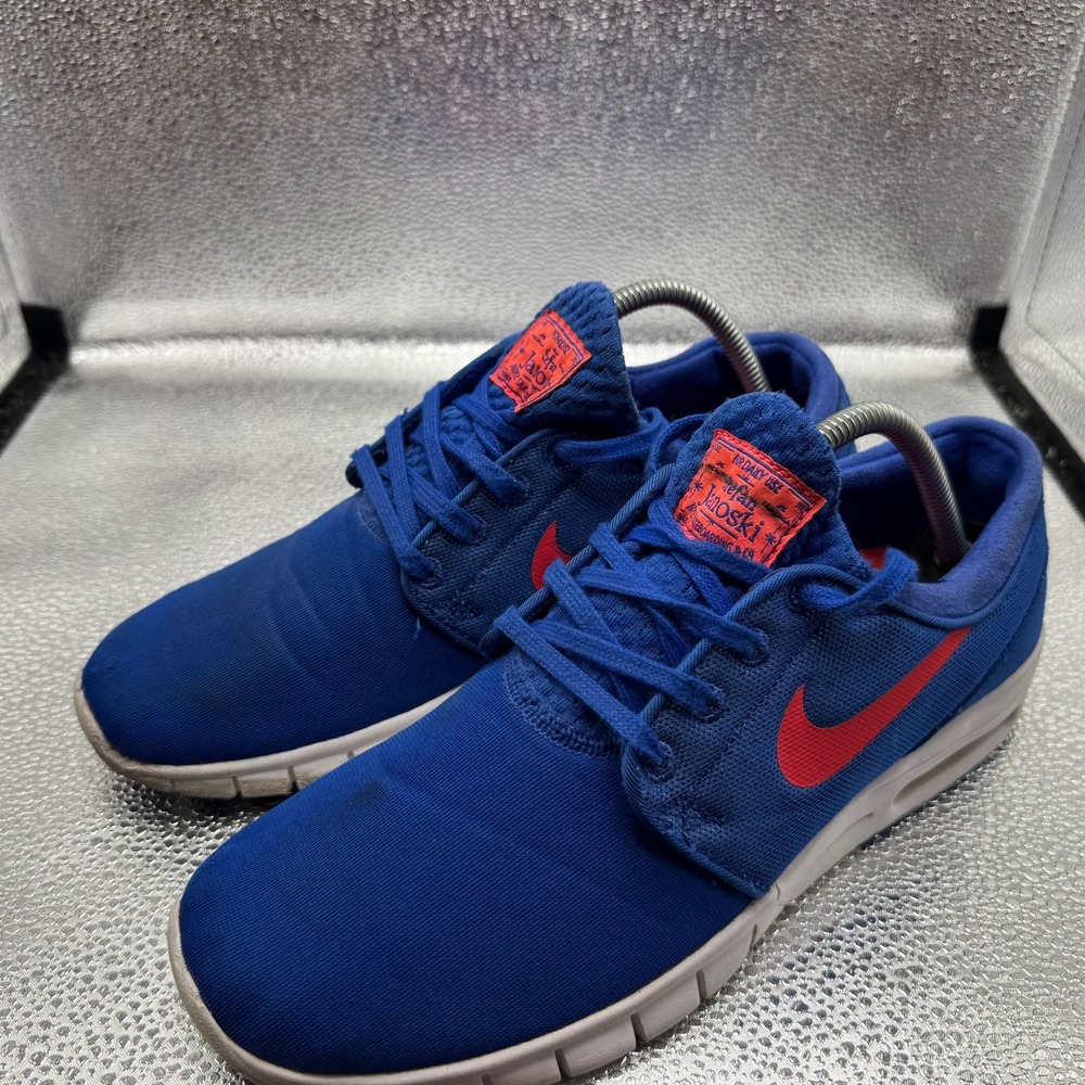 Size 8.5 Nike Stefan Janoski Max Game Royal Mens Comfort Sneakers 631303-461 - Picture 10 of 14